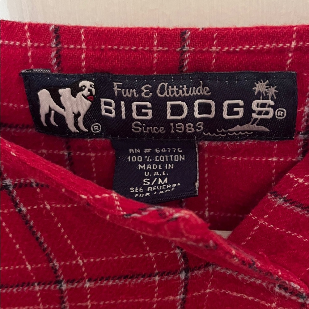 Big Dogs Red Plaid Shirt - Picture 4 of 4